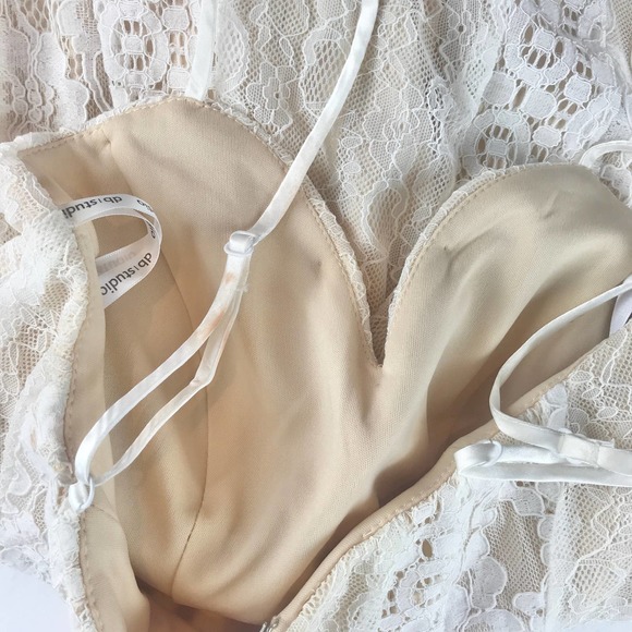 DB Studio Mixed Lace Sheath Gown Dress - Picture 10 of 12